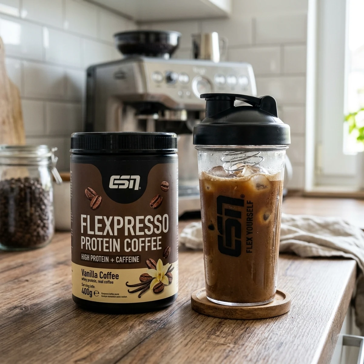 ESN Flexpresso Protein Coffee 2026: Test, Nährwerte & Fitness-Pakete gratis